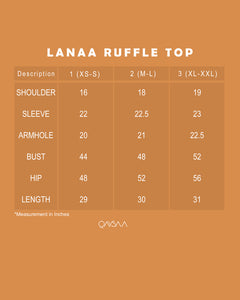 Lanaa Ruffle Top (Blush Peach)