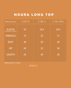 Noura Long Top (Soft Blue)