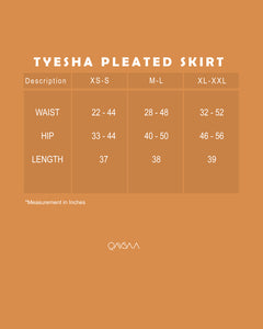 Tyesha Pleated Skirt (Cream)