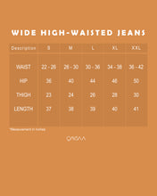 Load image into Gallery viewer, Wide High-Waisted Jeans (Dark Blue)